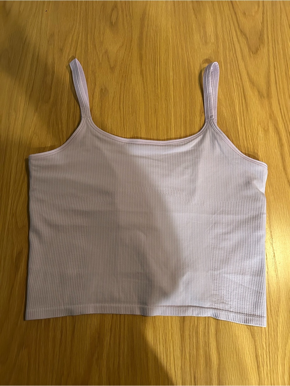 Lululemon Ebb to Street Scoop-Neck Crop Tank B/C Cup - Lilac Play Size 14 NWOT